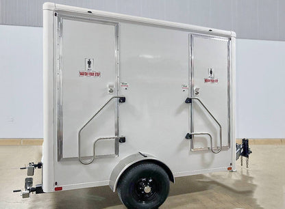 2 Stall Mini Restroom Trailer