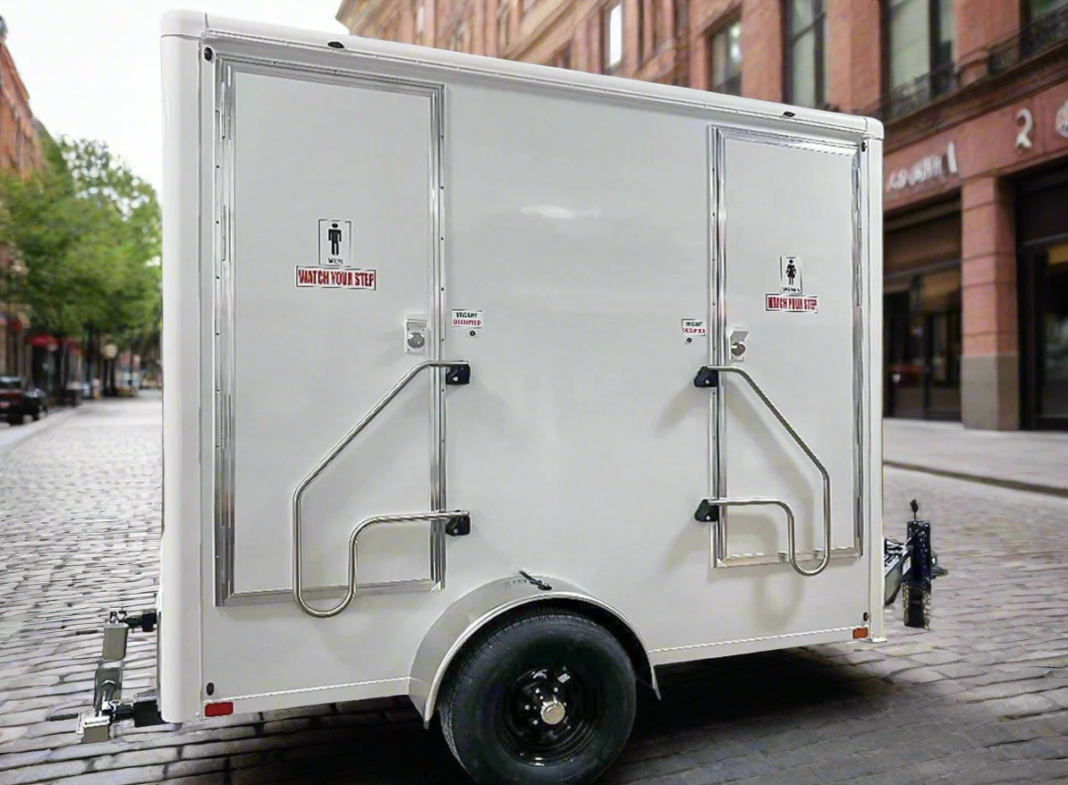 2 Stall Mini Restroom Trailer