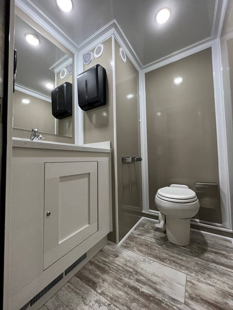 2 Stall Mini Restroom Trailer